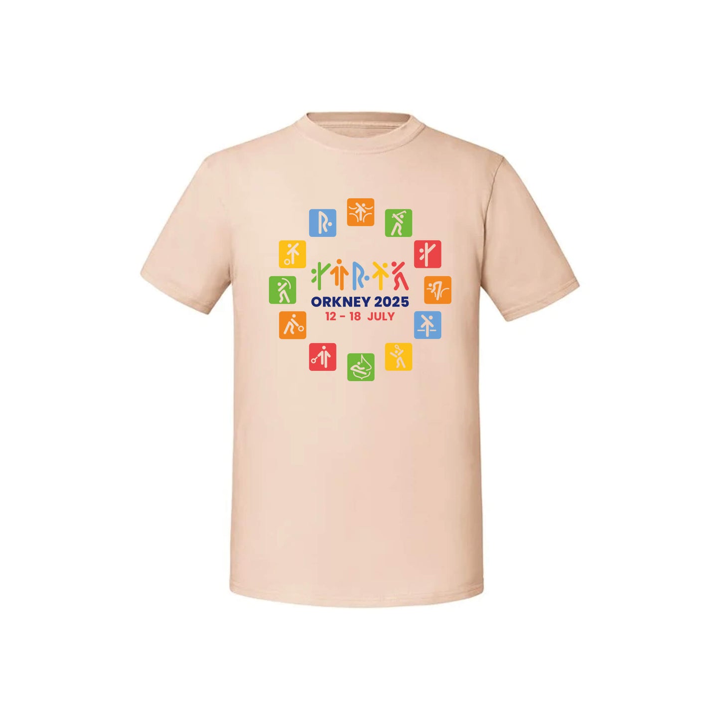 Kids Circle Event 2025 T-Shirt | Sand | Orkney 2025 Island Games
