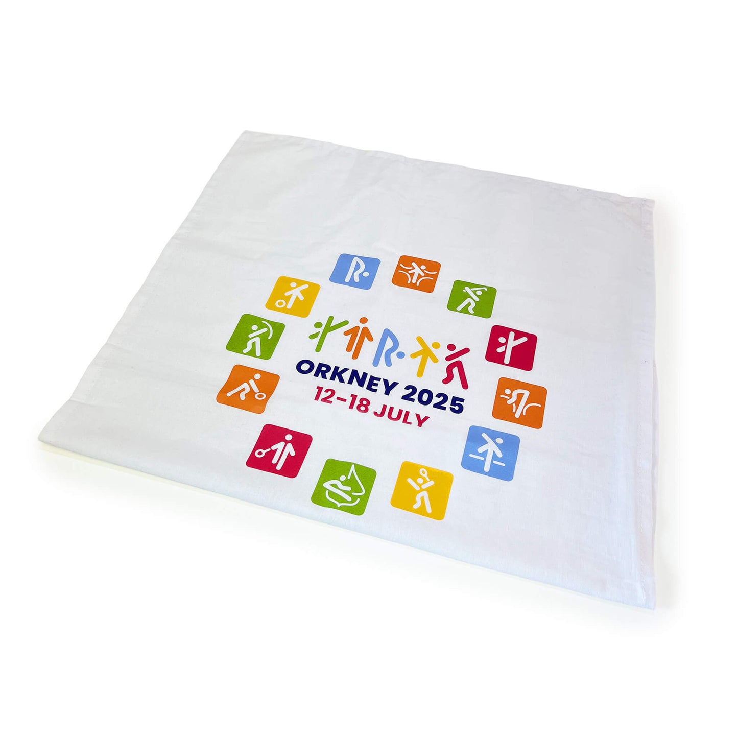 Event Tea Towel - White - Orkney 2025 Island Games