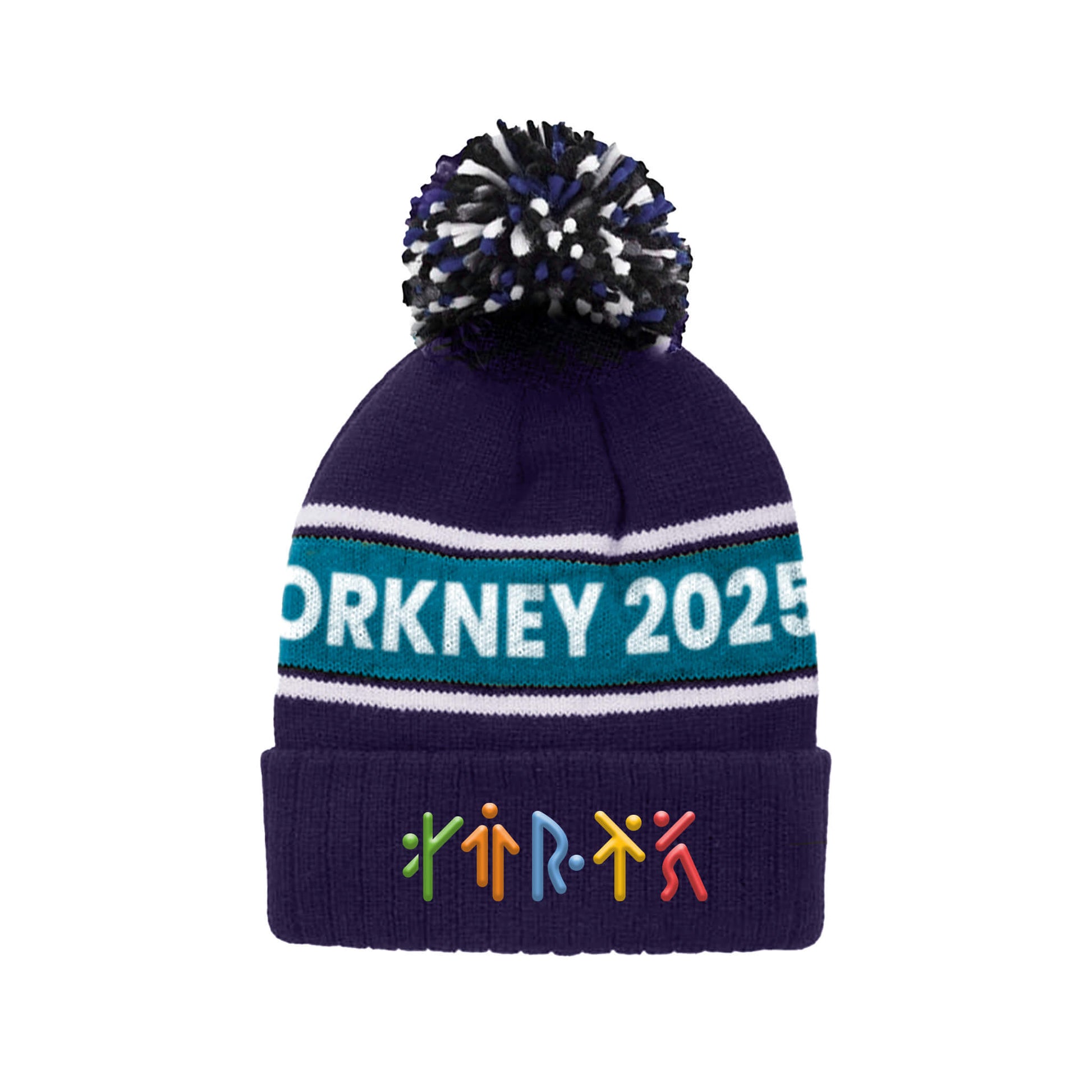 Orkney 2025 Event Pom Pom Beanie | Navy | Orkney 2025 Island Games