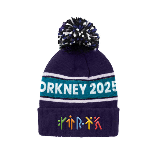 Orkney 2025 Event Pom Pom Beanie | Navy | Orkney 2025 Island Games