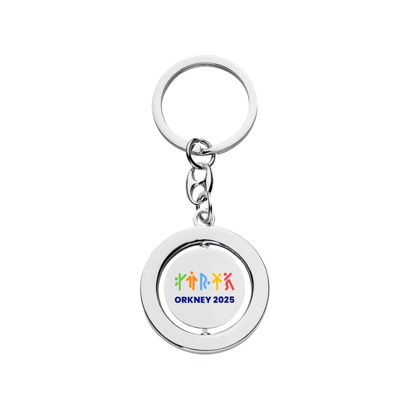 Metal Event Spinner Keyring | Orkney 2025 Island Games