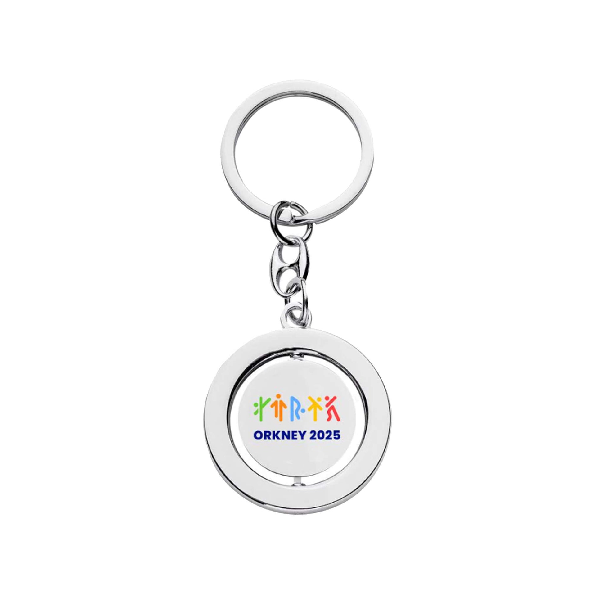 Metal Event Spinner Keyring | Orkney 2025 Island Games