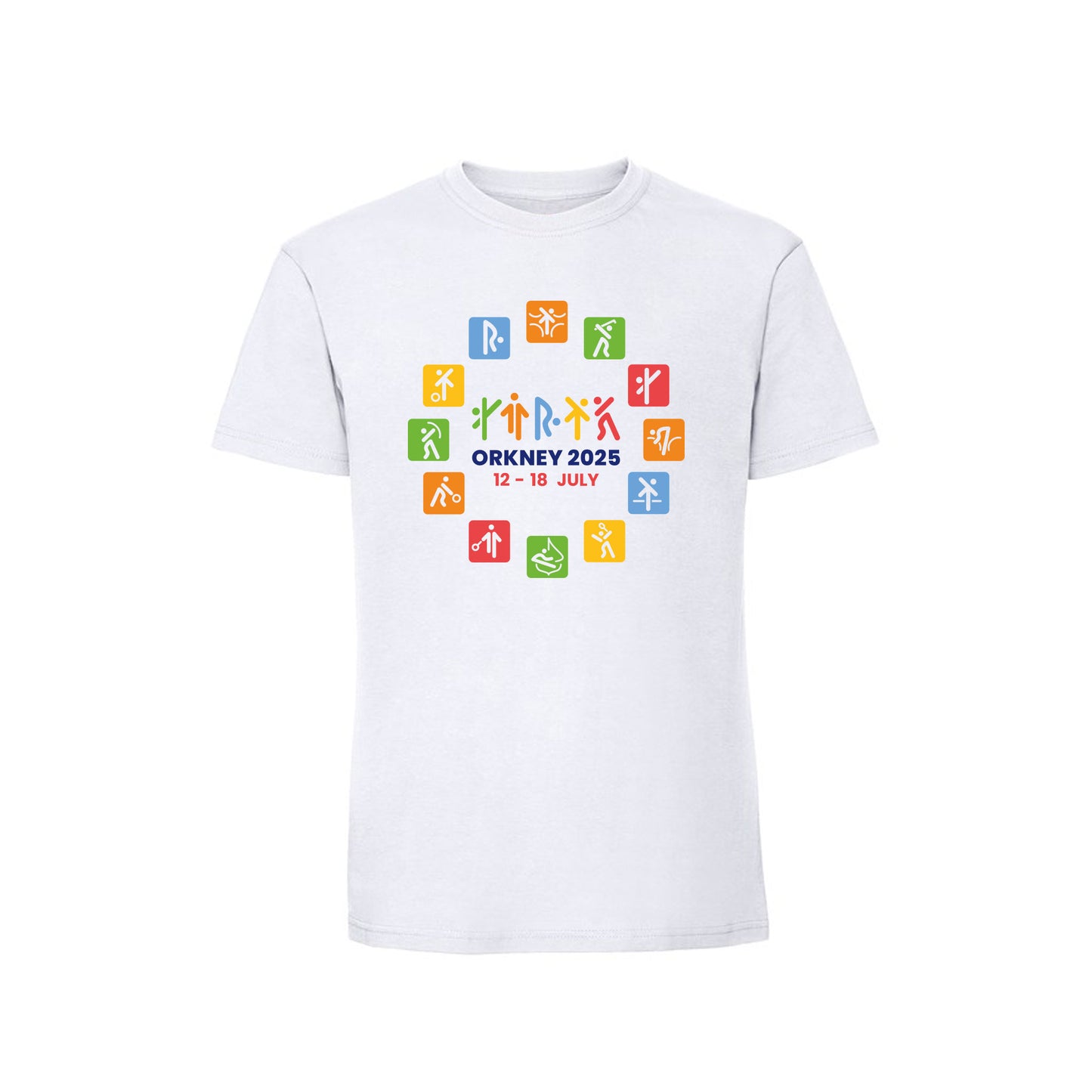 Circle 2025 Event T-Shirt - White - Orkney 2025 Island Games