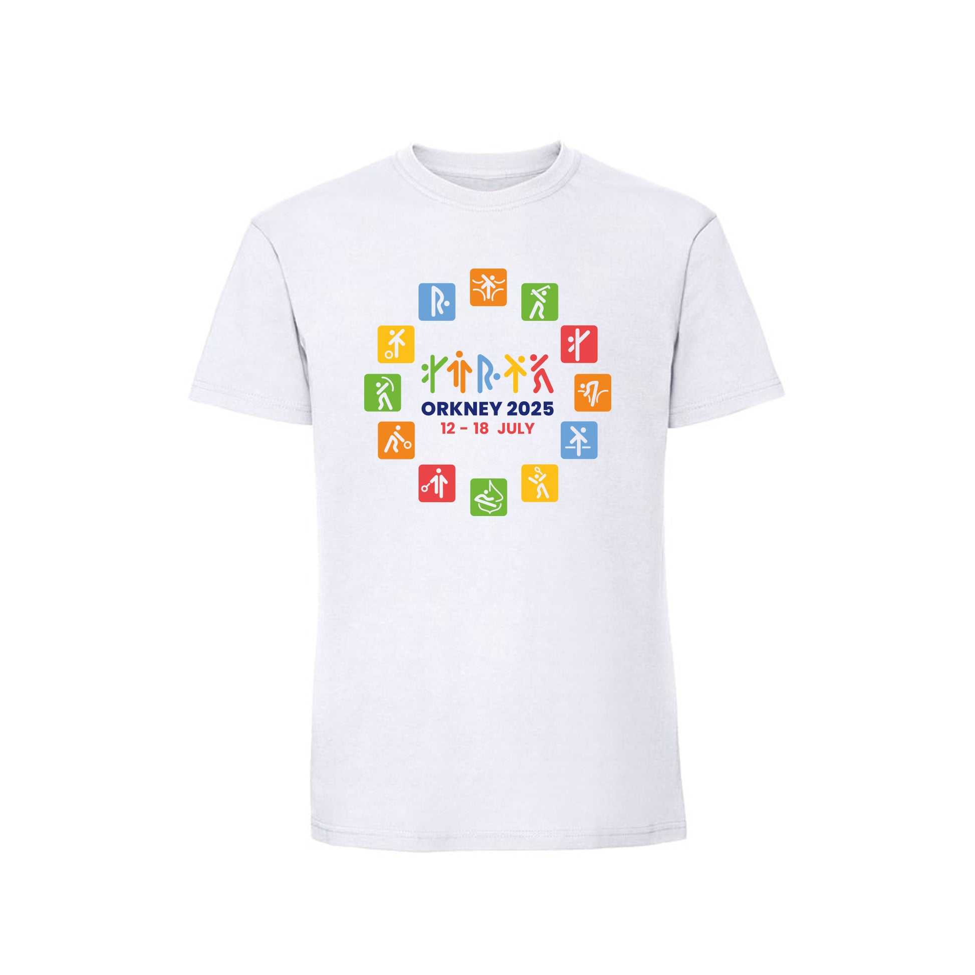 Circle 2025 Event T-Shirt - White - Orkney 2025 Island Games