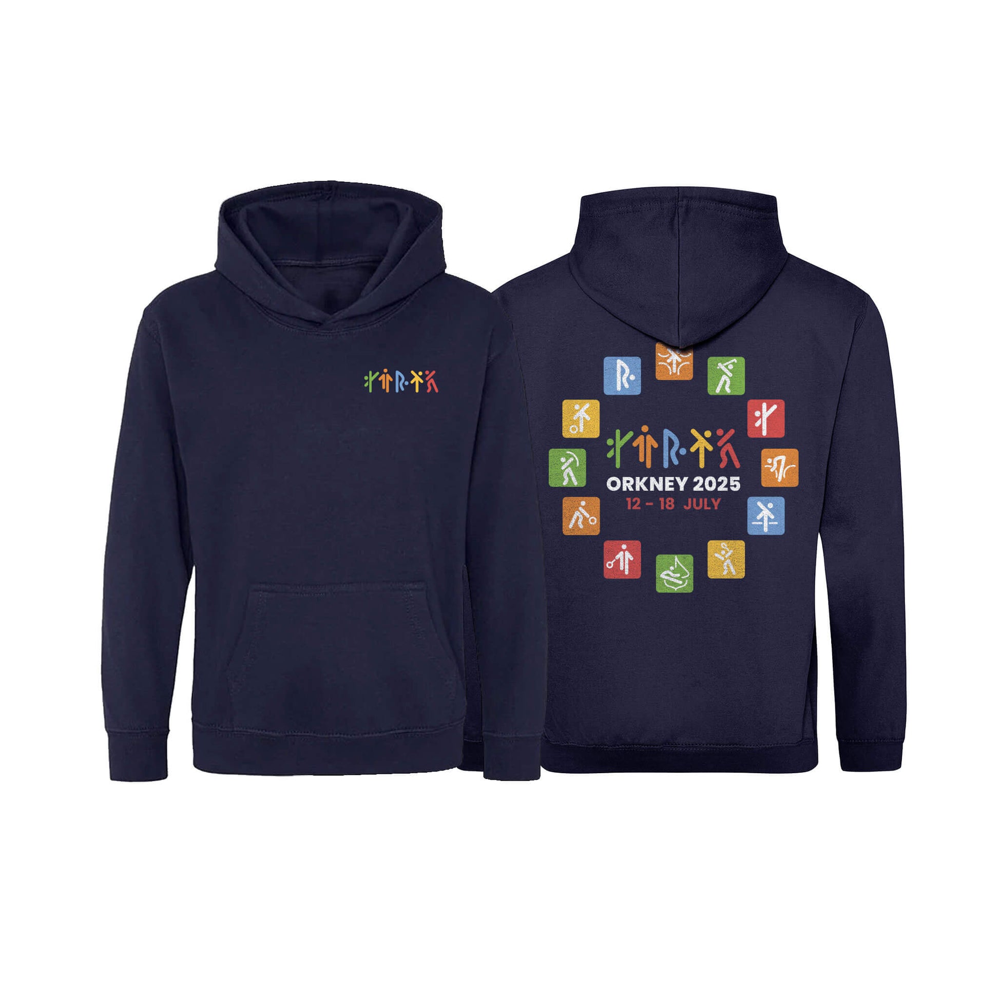 Kids Circle 2025 Event Hoodie | Navy | Orkney 2025 Island Games
