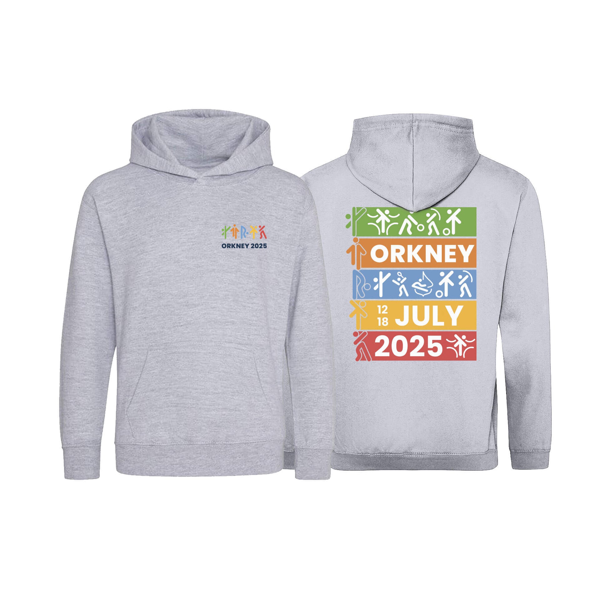 Kids Stack 2025 Event Hoodie | Grey | Orkney 2025 Island Games