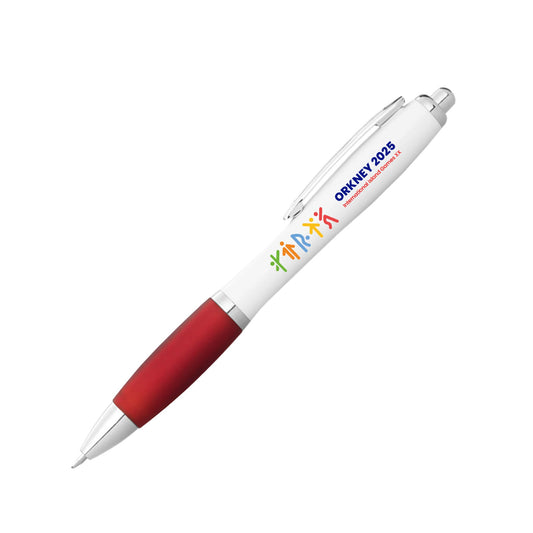 Contour Ballpen - Red/White - Orkney 2025 Island Games