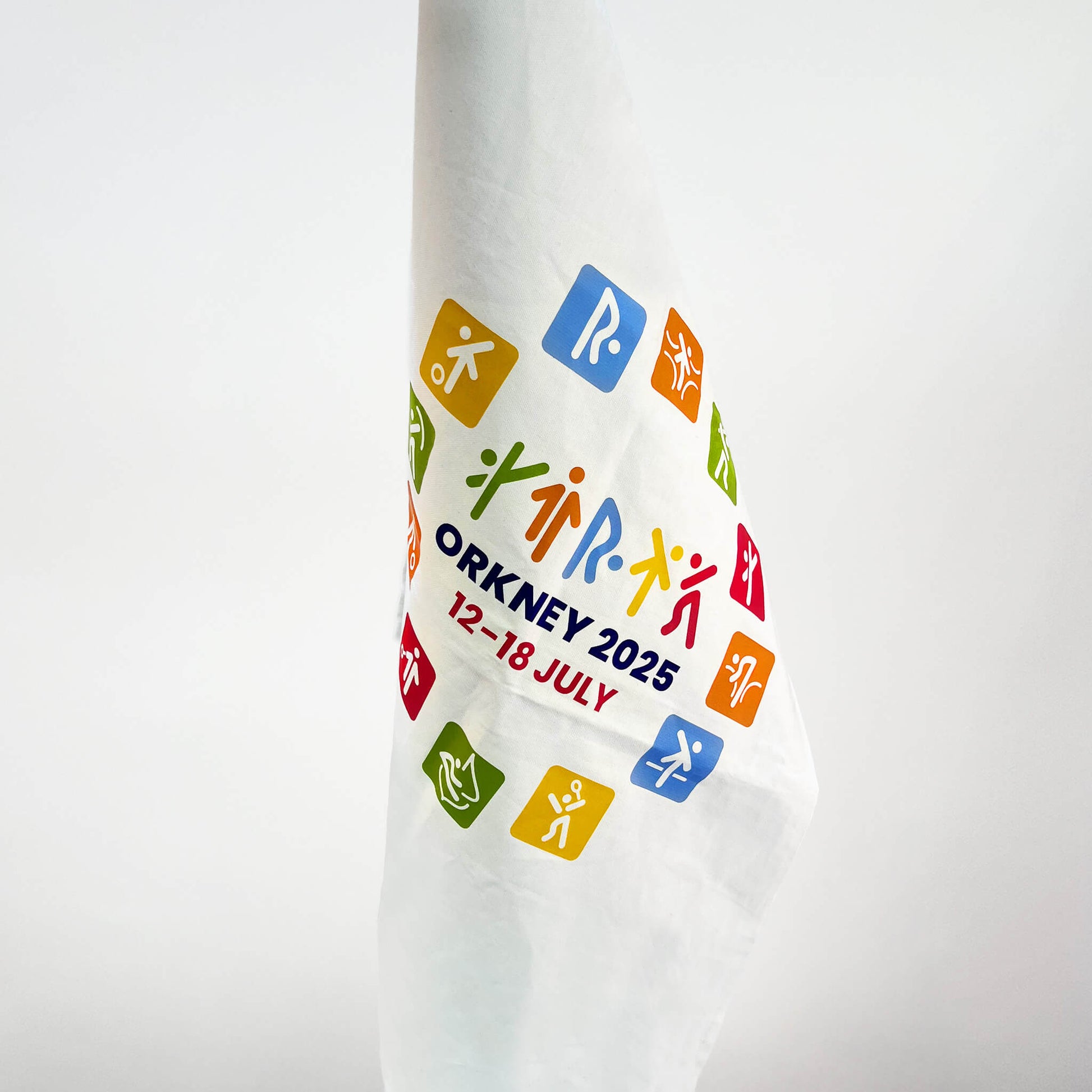 Event Tea Towel - Hanging - White - Orkney 2025 Island Games