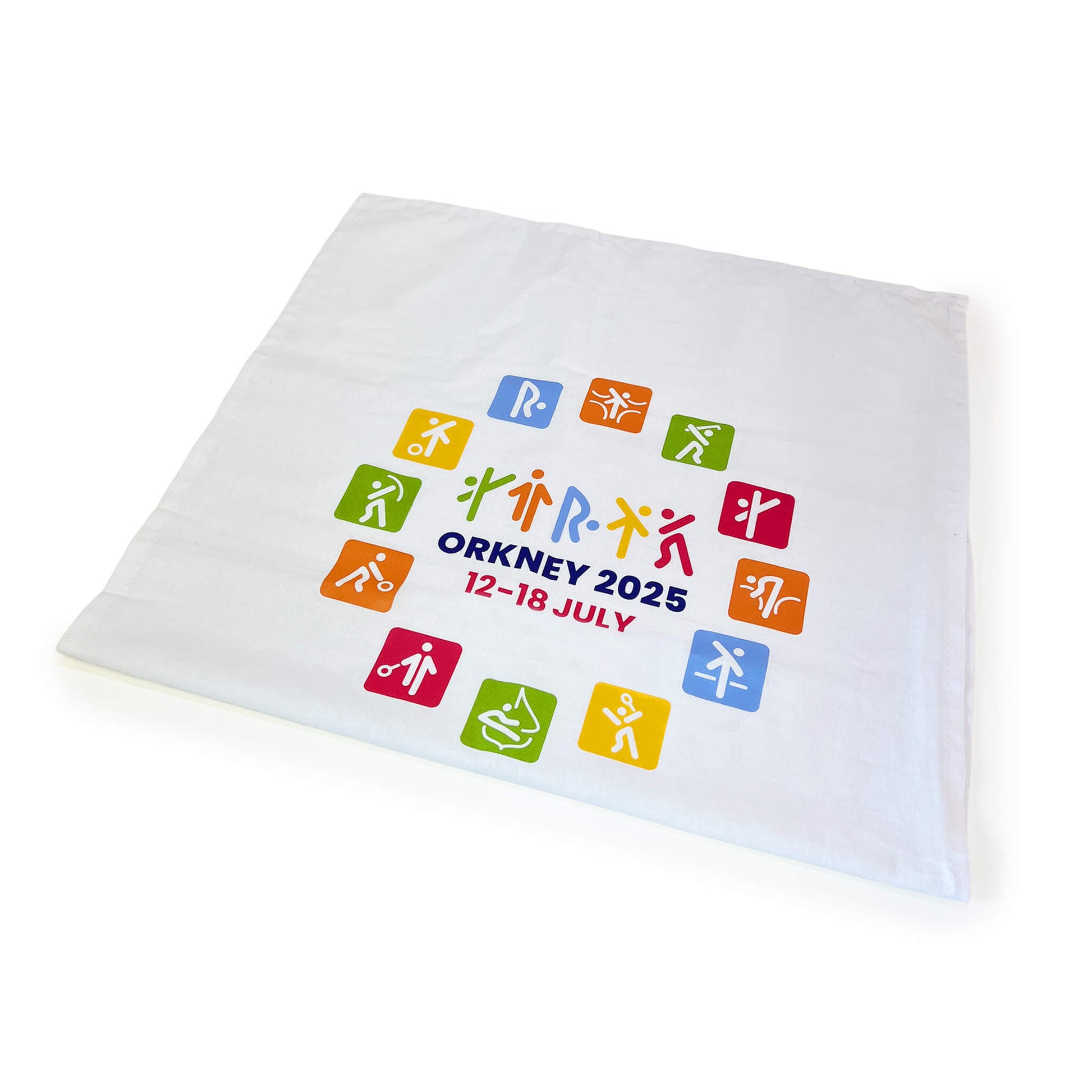 Event Tea Towel - White - Orkney 2025 Island Games